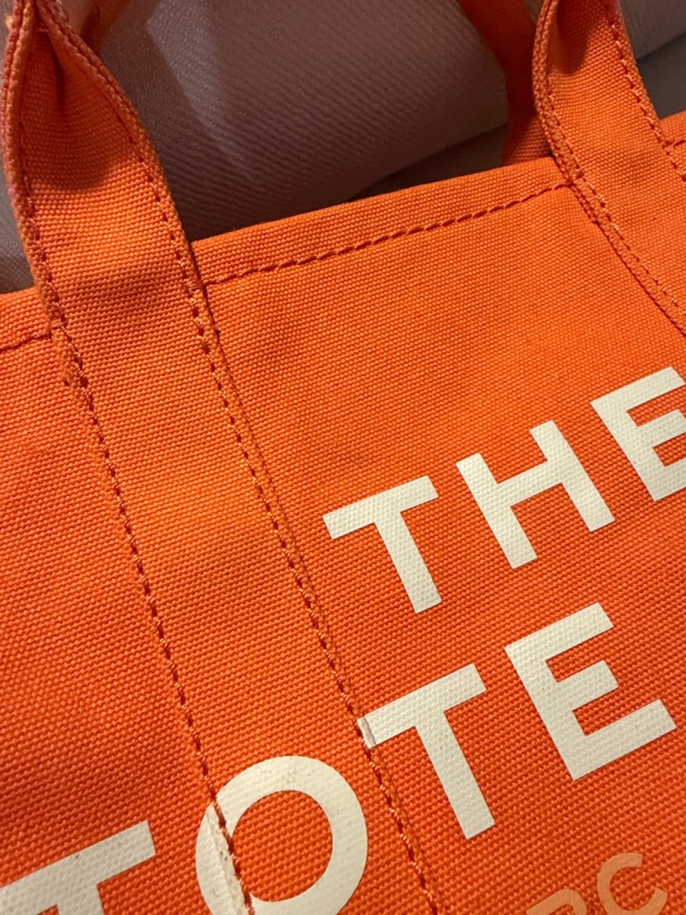 Marc Jacobs Orange Canvas 'The Tote Bag' Shoulder Tote - Picture 5 of 8